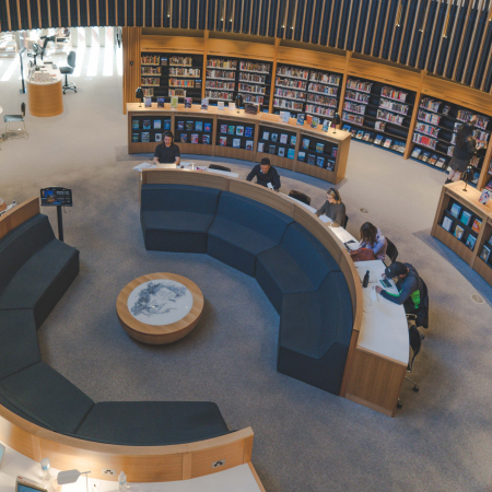 A picture of a school library