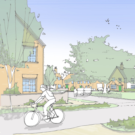 An illustration of what the new development will look like