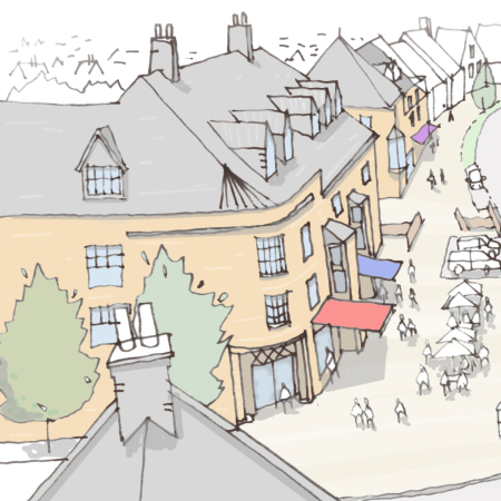 A render of what a house on the new development will look like