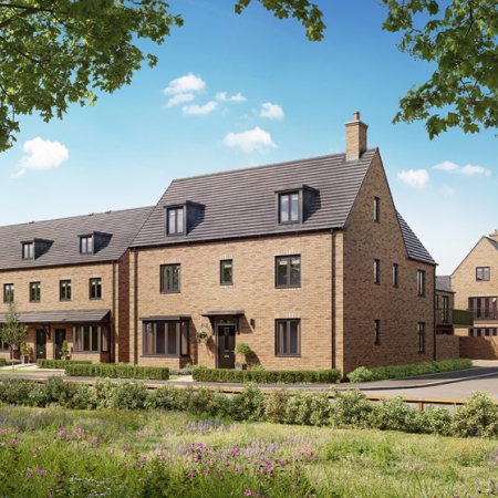 A render of what a house on the new development will look like